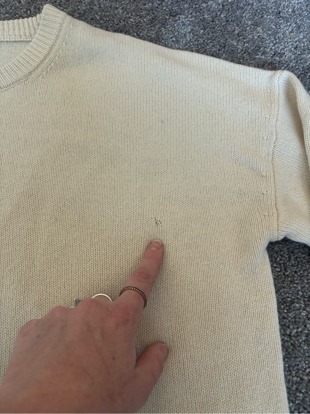 NWT ME+EM Cashmere Sweater with curved hem Size M see desc - Picture 5 of 6